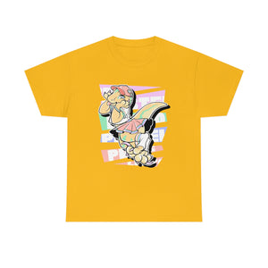 Pastel Gay Pride Echo Raptor - T-Shirt T-Shirt Artworktee Gold S 