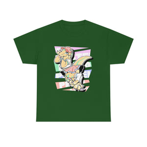 Pastel Gay Pride Echo Raptor - T-Shirt T-Shirt Artworktee Green S 