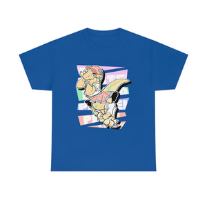 Pastel Gay Pride Echo Raptor - T-Shirt T-Shirt Artworktee Royal Blue S 