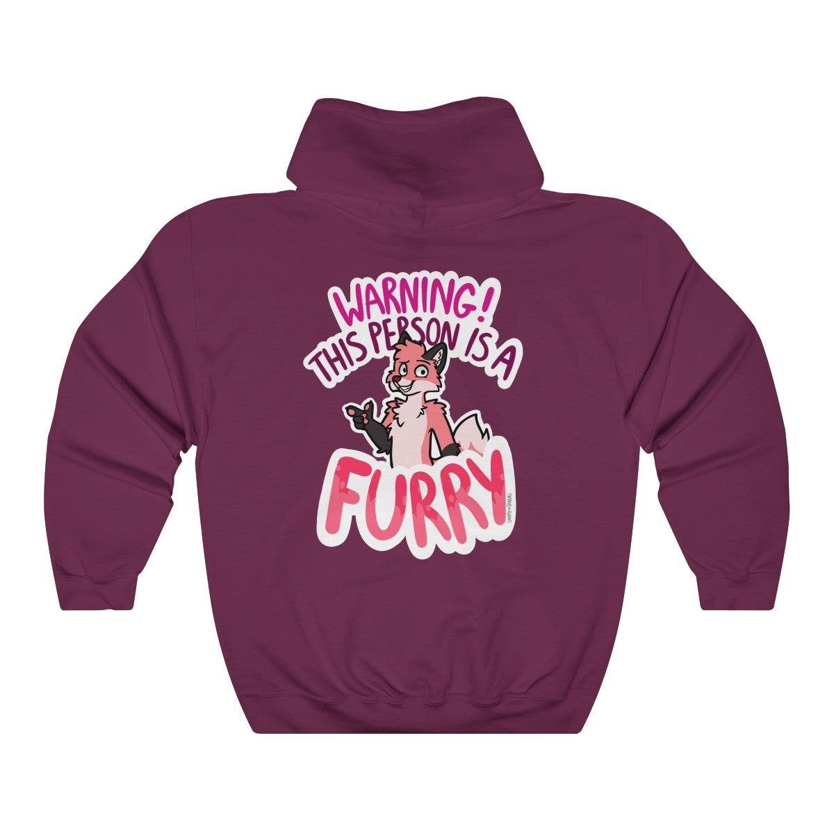 Pink Fox - Hoodie Hoodie Sammy The Tanuki Maroon S 