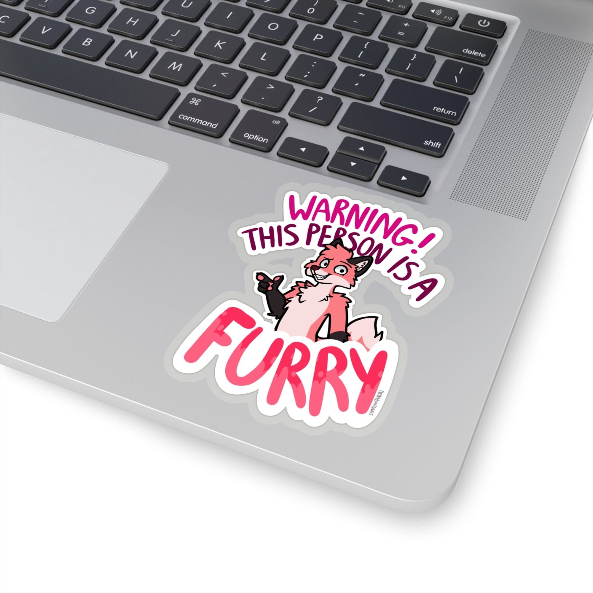 Pink Fox - Sticker Sticker Sammy The Tanuki 