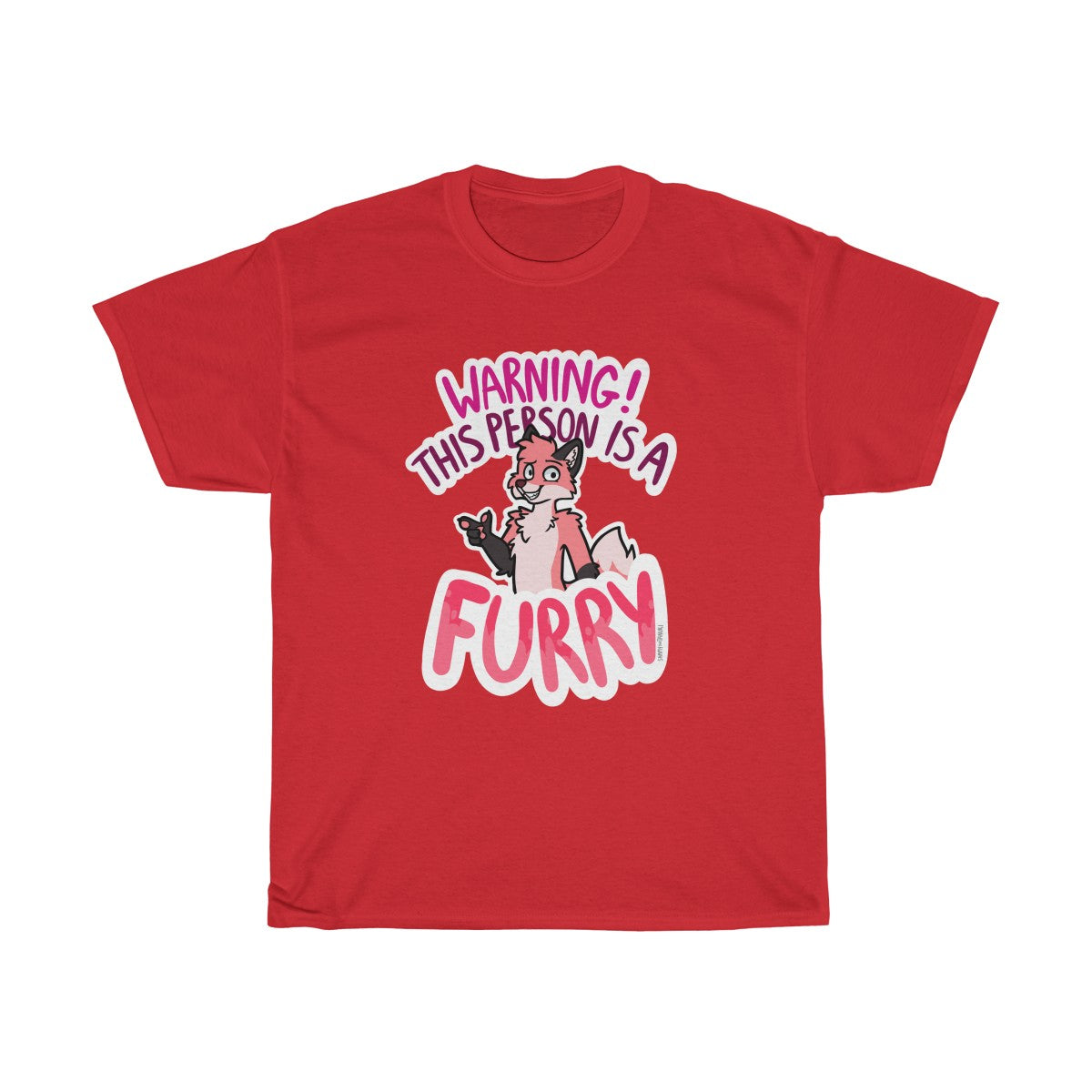 Pink Fox - T-Shirt T-Shirt Sammy The Tanuki Red S 