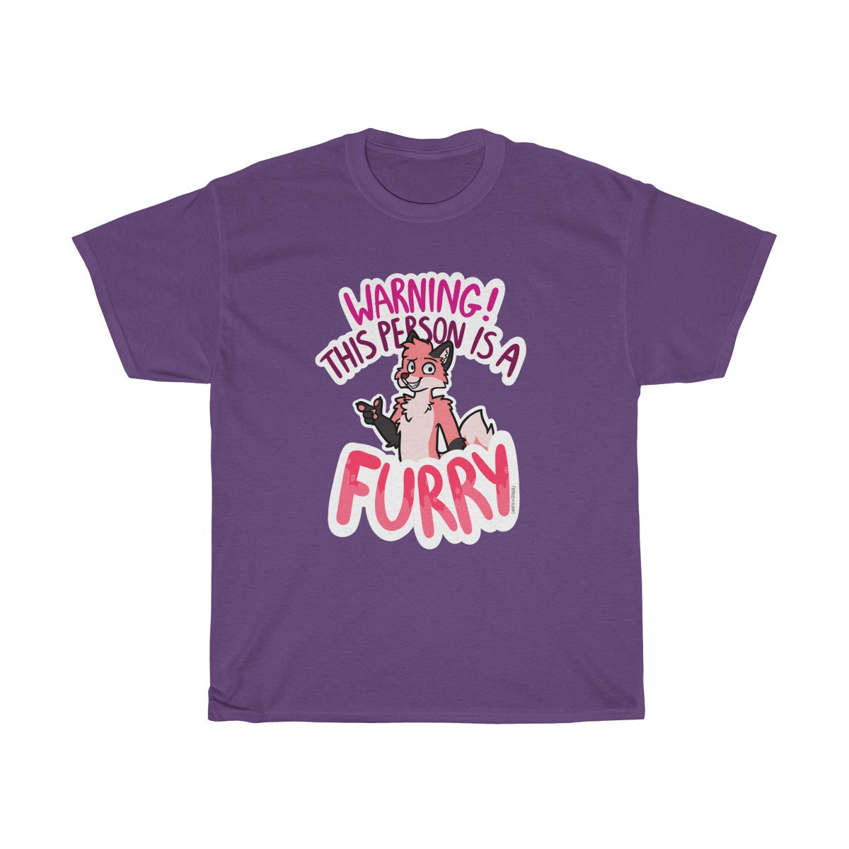 Pink Fox - T-Shirt T-Shirt Sammy The Tanuki Purple S 