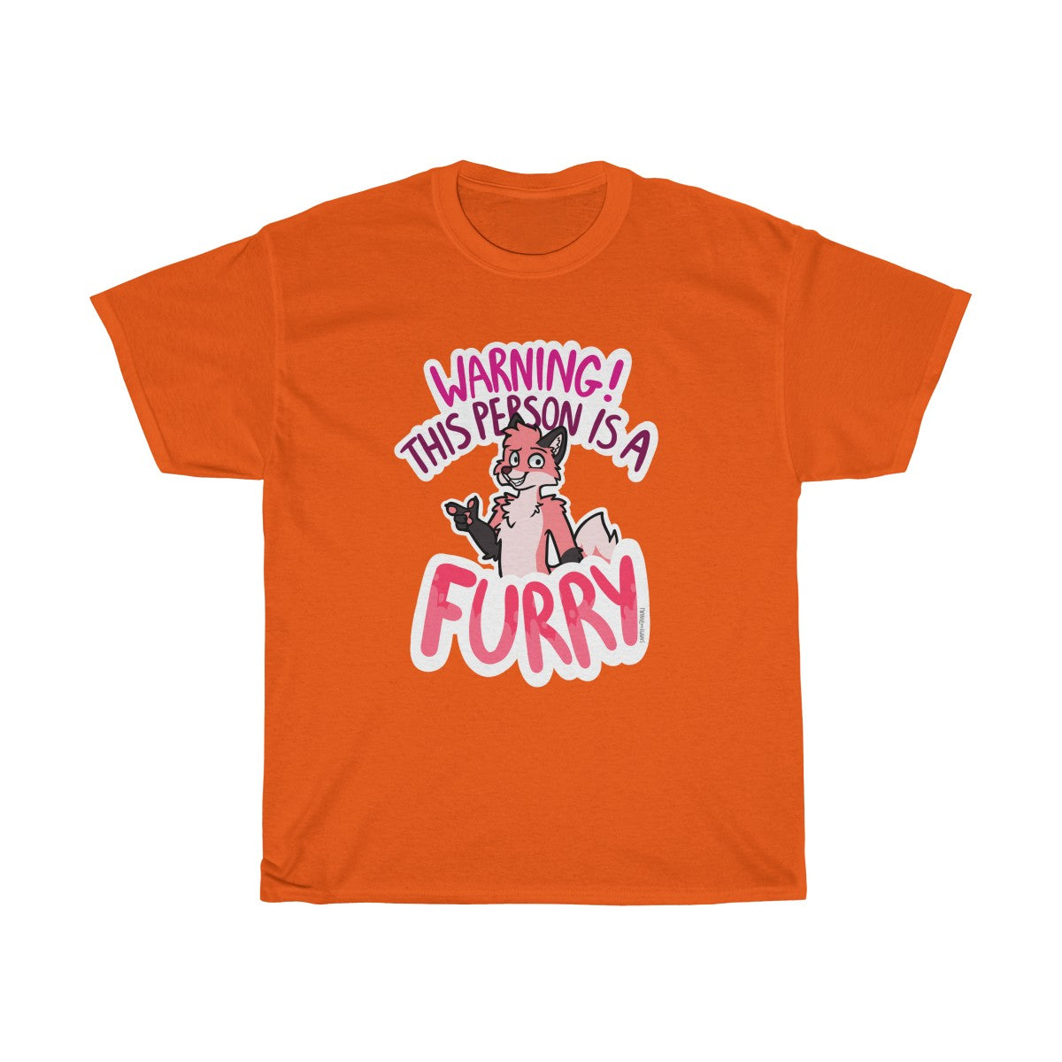 Pink Fox - T-Shirt T-Shirt Sammy The Tanuki Orange S 