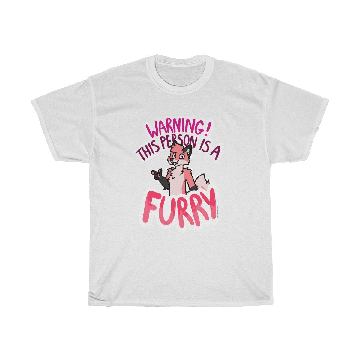 Pink Fox - T-Shirt T-Shirt Sammy The Tanuki White S 