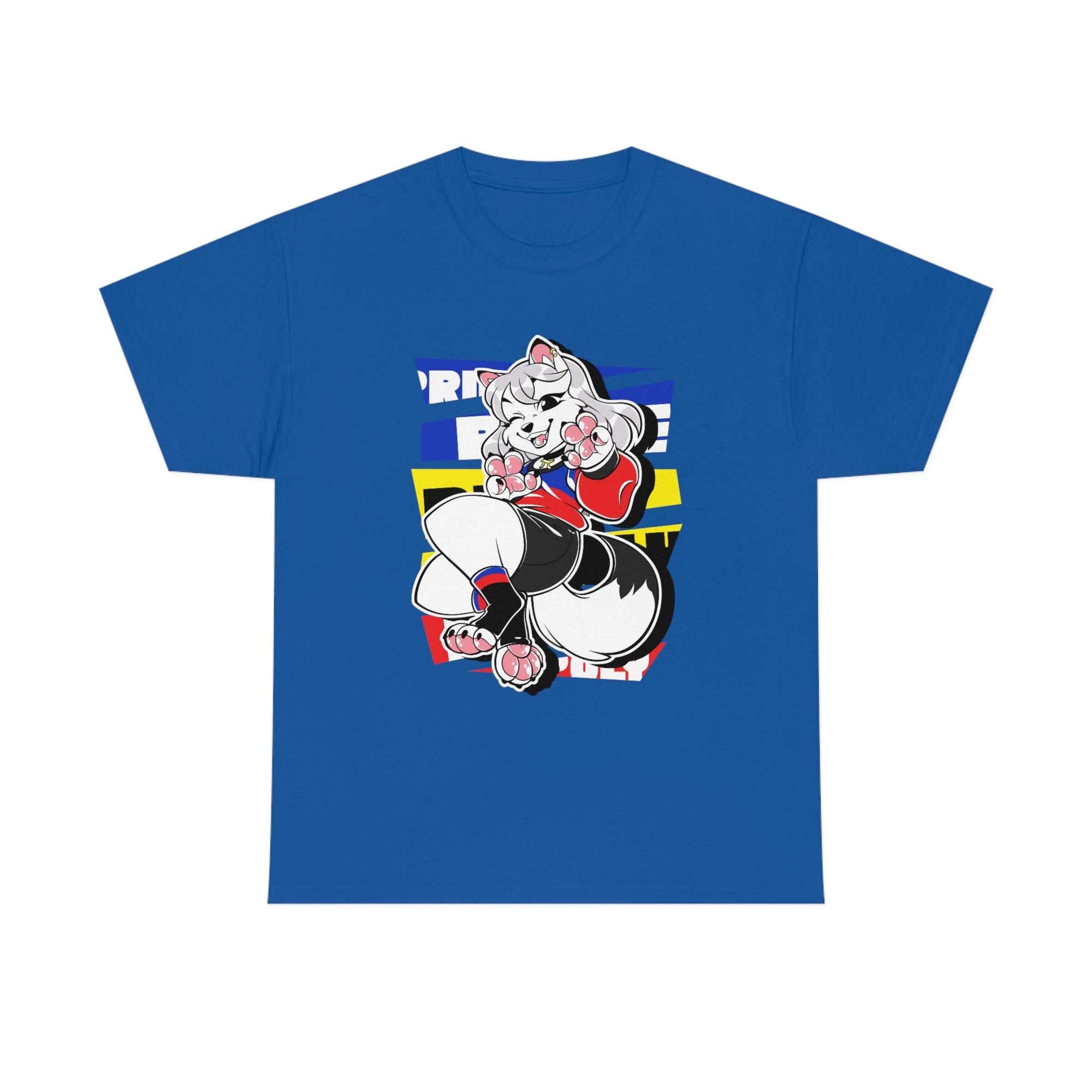 Polyamorous Pride Riley Arctic Fox - T-Shirt T-Shirt Artworktee Royal Blue S 
