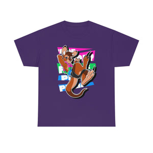 Polysexual Pride Tau Kangaroo - T-Shirt T-Shirt Artworktee Purple S 