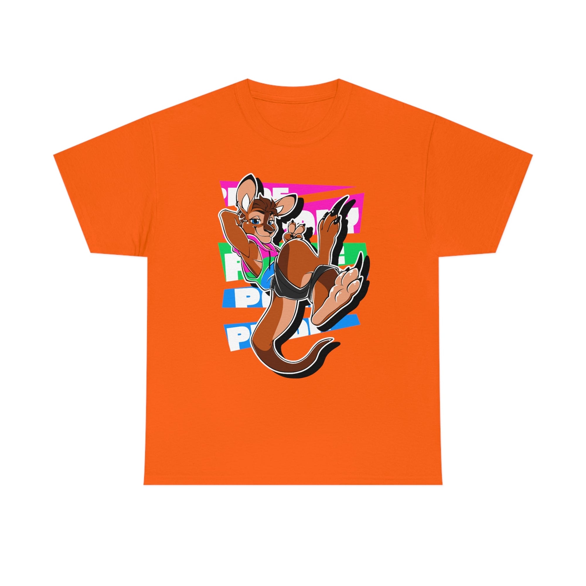 Polysexual Pride Tau Kangaroo - T-Shirt T-Shirt Artworktee Orange S 
