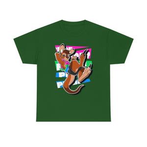 Polysexual Pride Tau Kangaroo - T-Shirt T-Shirt Artworktee Green S 