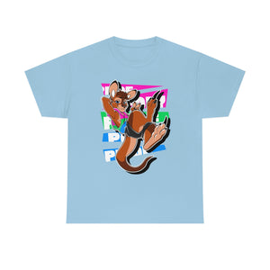 Polysexual Pride Tau Kangaroo - T-Shirt T-Shirt Artworktee Light Blue S 