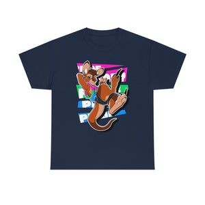 Polysexual Pride Tau Kangaroo - T-Shirt T-Shirt Artworktee Navy Blue S 