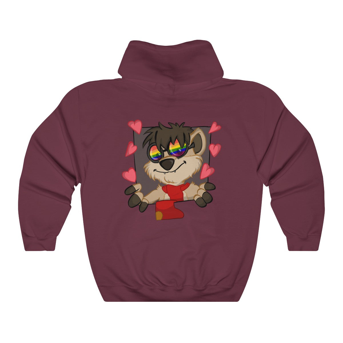 Rainbow - Hoodie Hoodie Thabo Meerkat Maroon S 