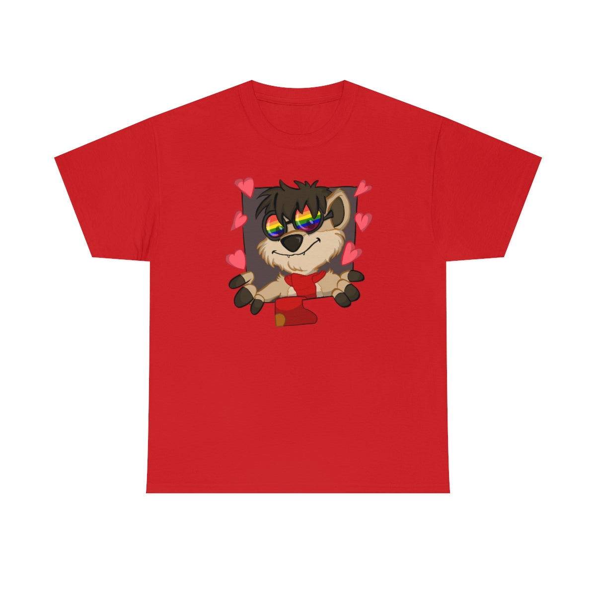 Rainbow - T-Shirt T-Shirt Thabo Meerkat Red S 