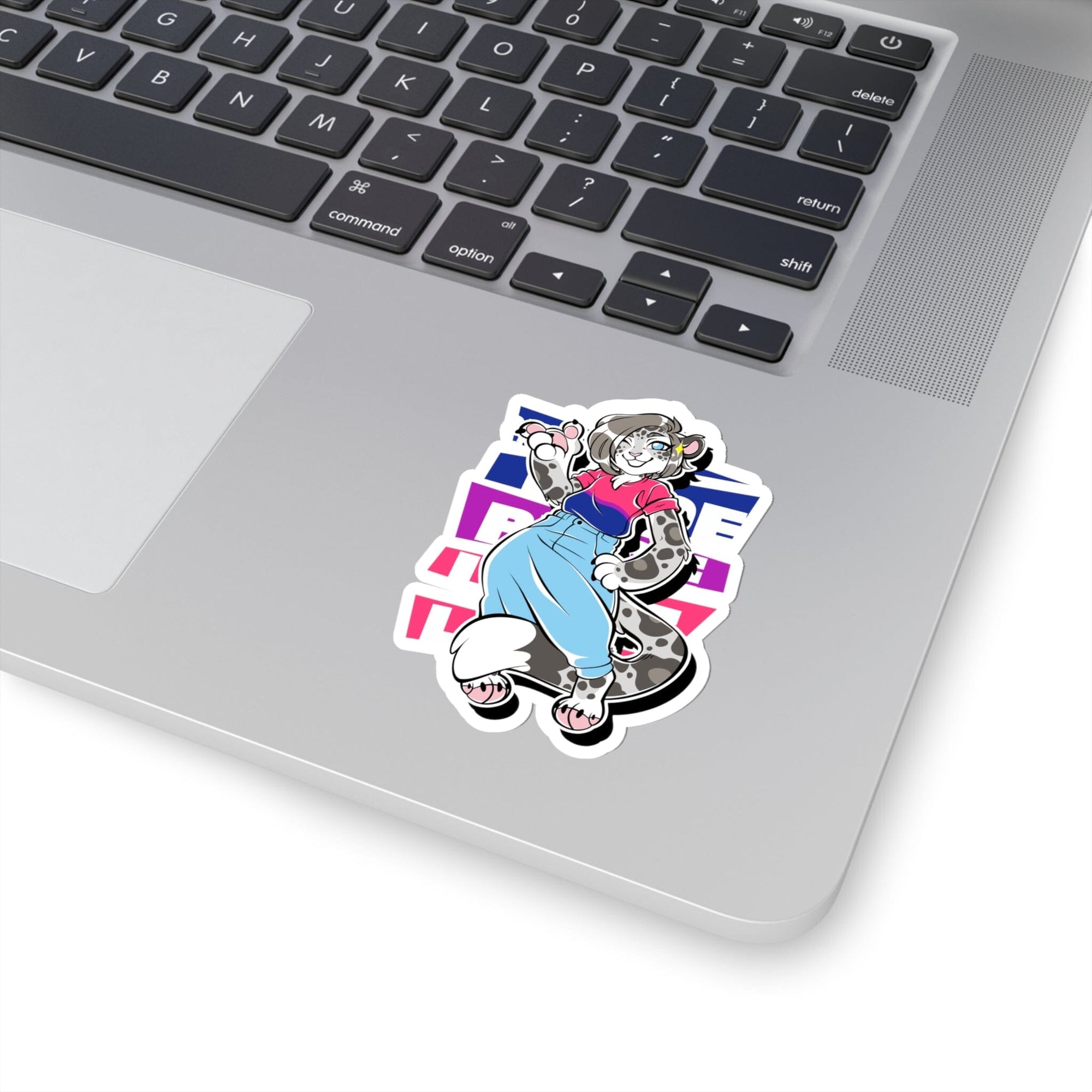 Bisexual Pride Mandy Snow Leopard - Sticker Sticker Artworktee 