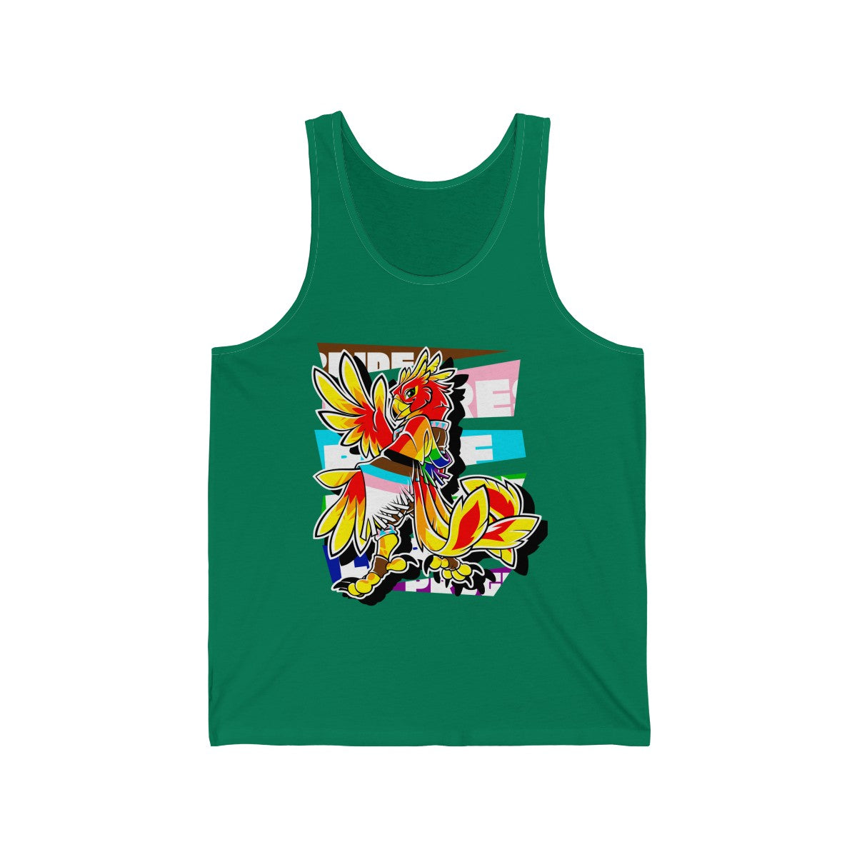 Progress Pride Axel Phoenix - Tank Top Tank Top Artworktee Green XS 