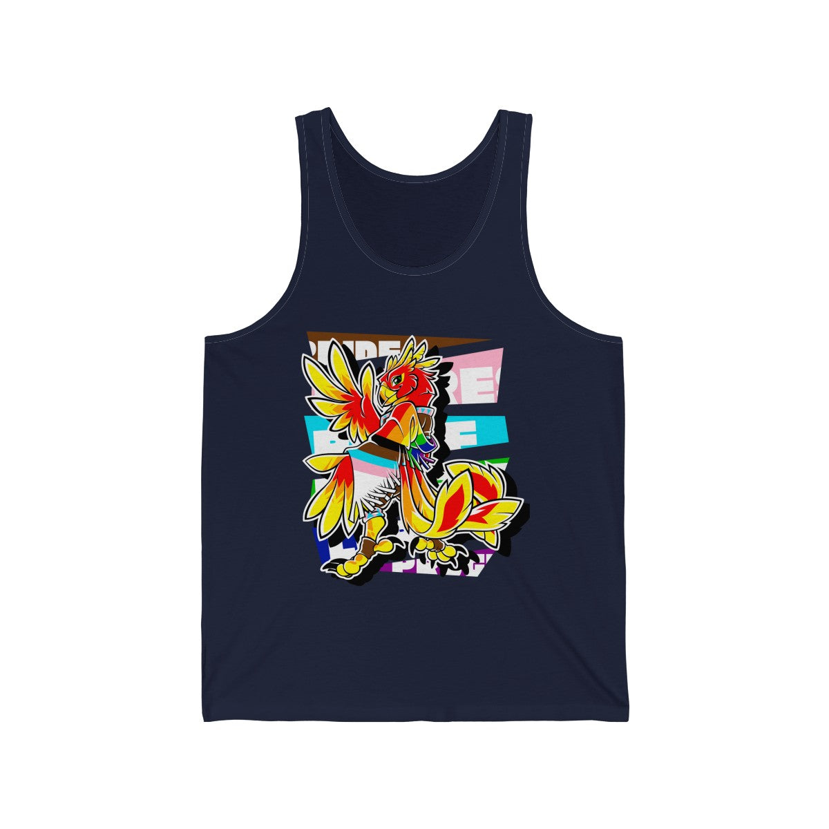 Progress Pride Axel Phoenix - Tank Top Tank Top Artworktee Navy Blue XS 