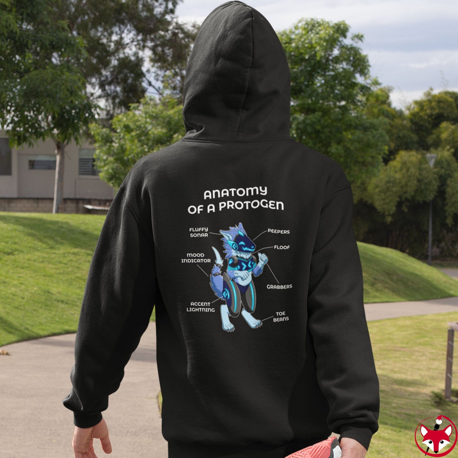 Protogen Blue - Hoodie Hoodie Artworktee 