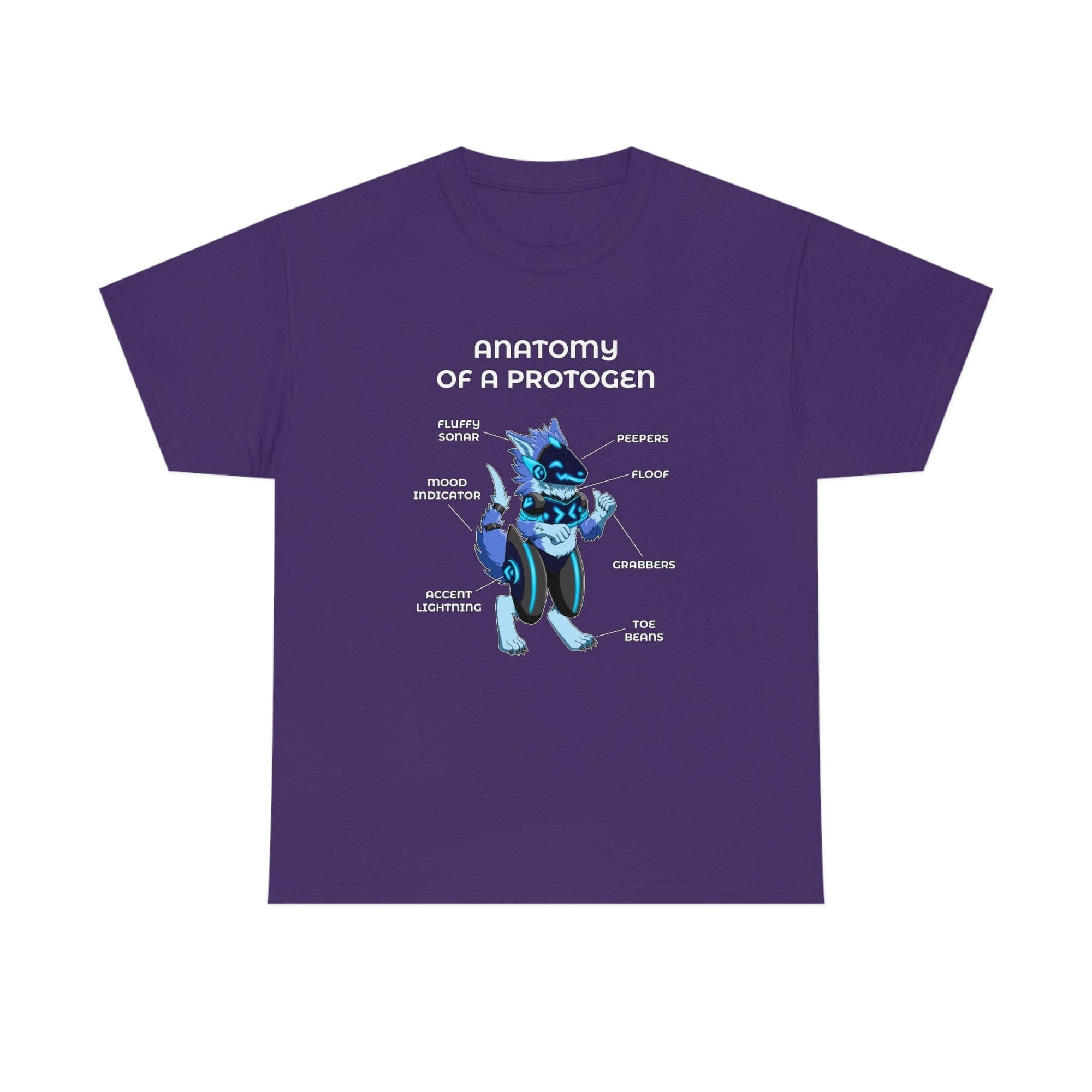 Protogen Blue - T-Shirt T-Shirt Artworktee Purple S 