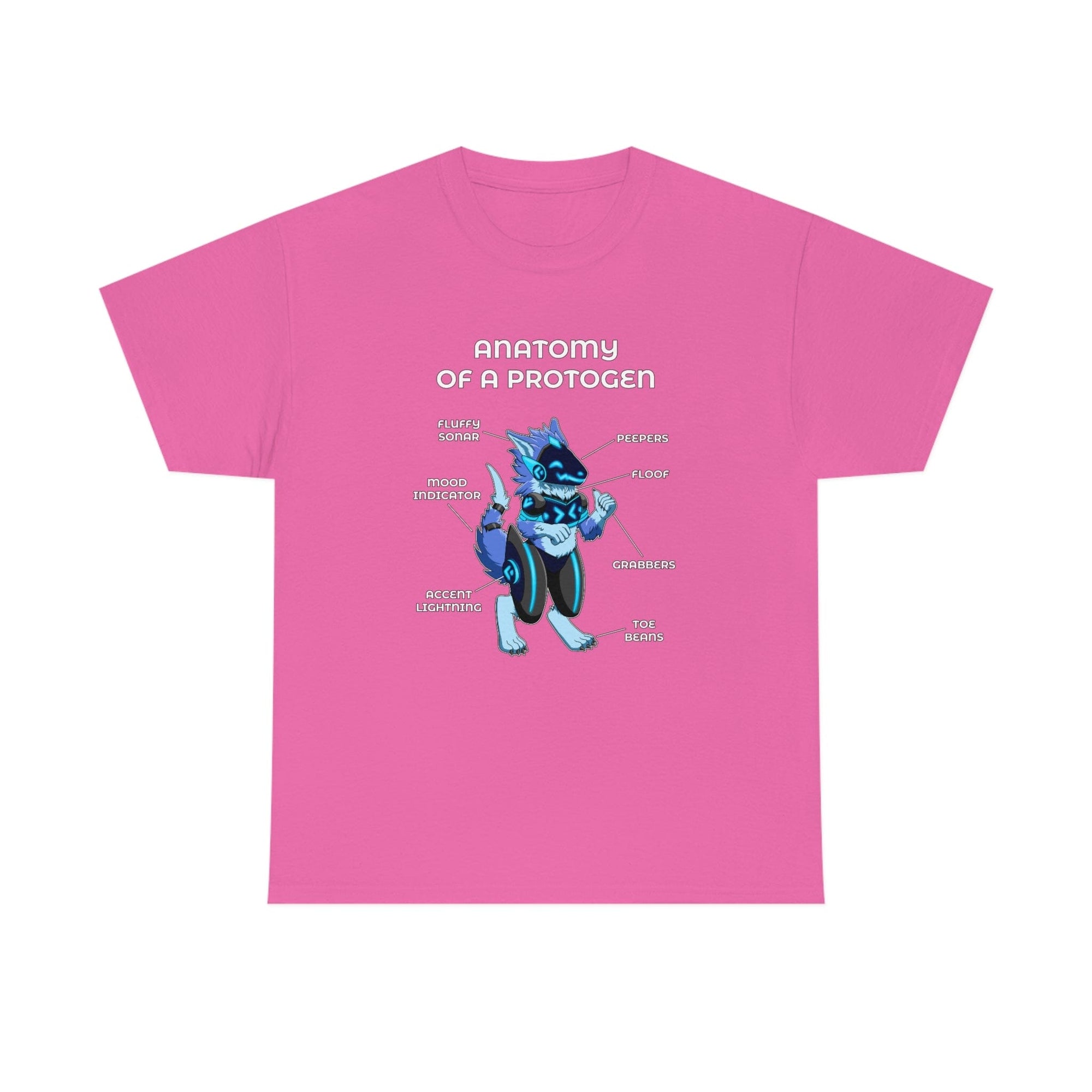 Protogen Blue - T-Shirt T-Shirt Artworktee Pink S 