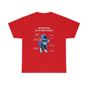 Protogen Blue - T-Shirt T-Shirt Artworktee Red S 