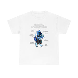 Protogen Blue - T-Shirt T-Shirt Artworktee White S 