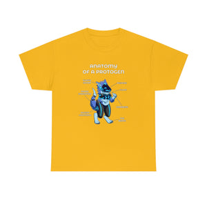Protogen Blue - T-Shirt T-Shirt Artworktee Gold S 