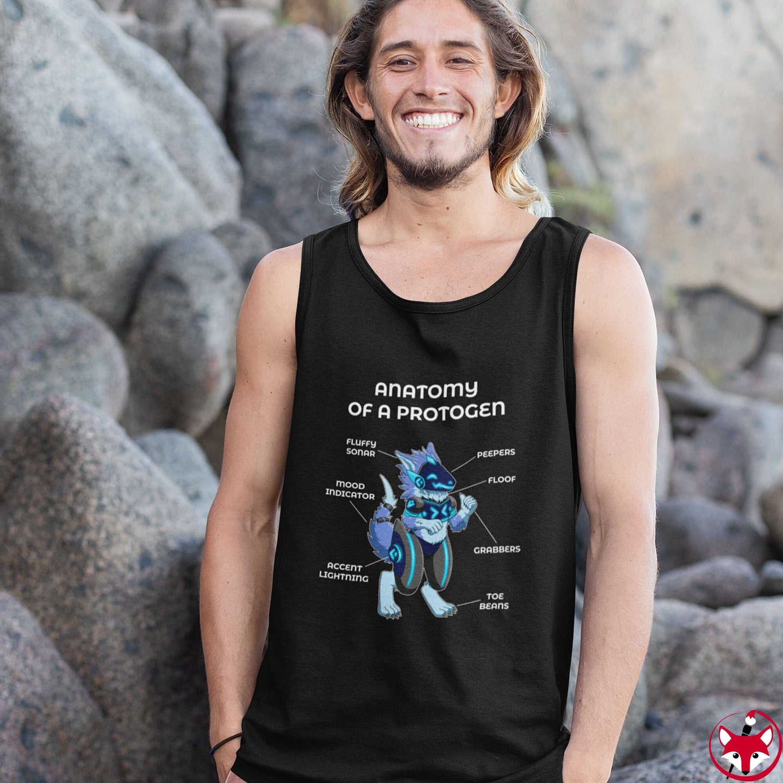 Protogen Blue - Tank Top Tank Top Artworktee 