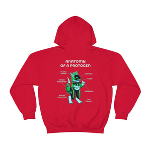 Protogen Green - Hoodie Hoodie Artworktee Red S 