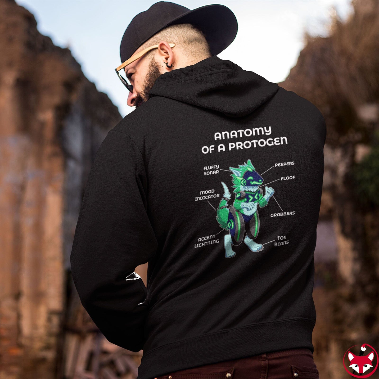 Protogen Green - Hoodie Hoodie Artworktee 