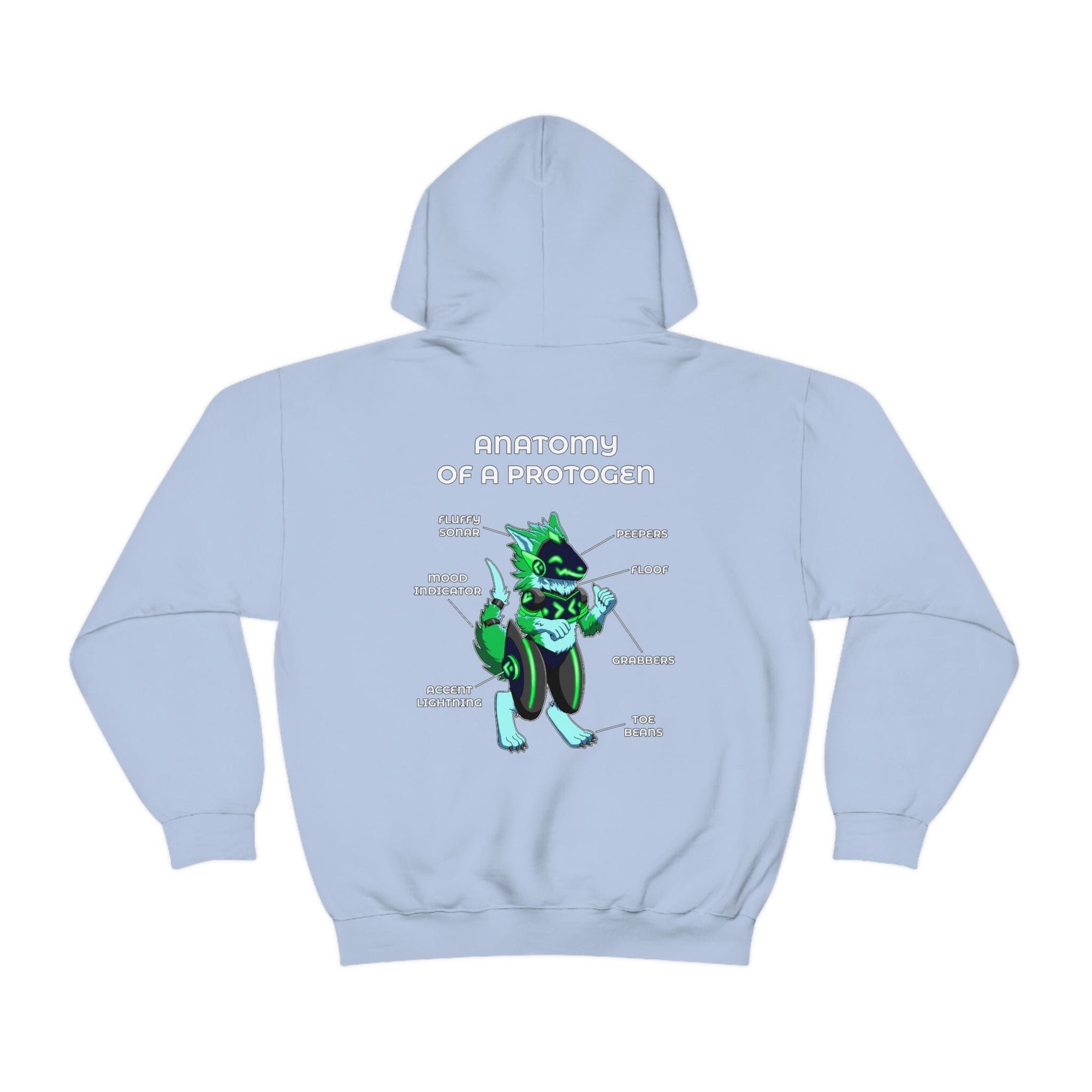 Protogen Green - Hoodie Hoodie Artworktee Light Blue S 