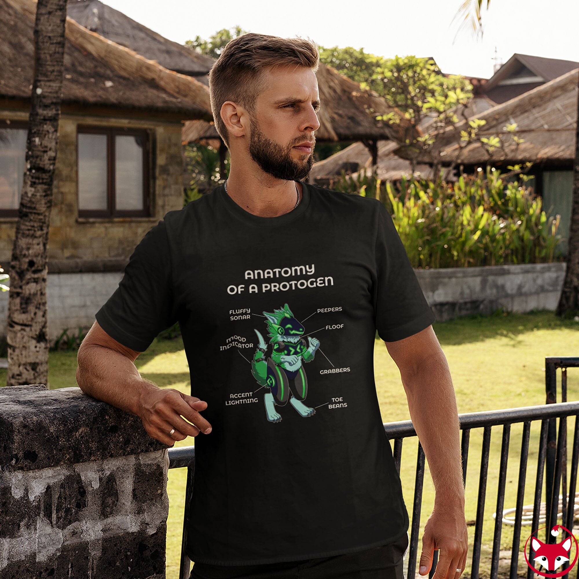 Protogen Green - T-Shirt T-Shirt Artworktee 
