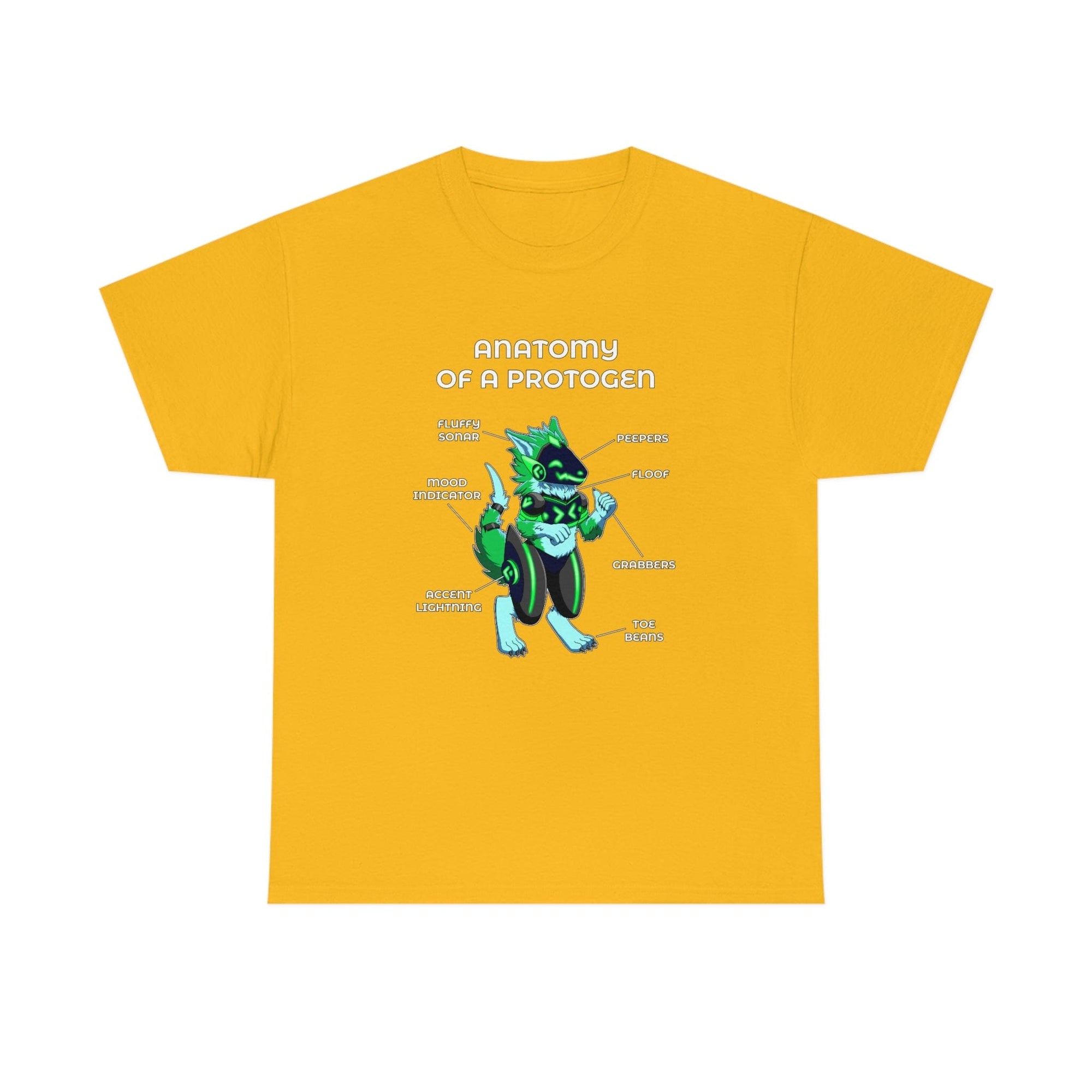 Protogen Green - T-Shirt T-Shirt Artworktee Gold S 