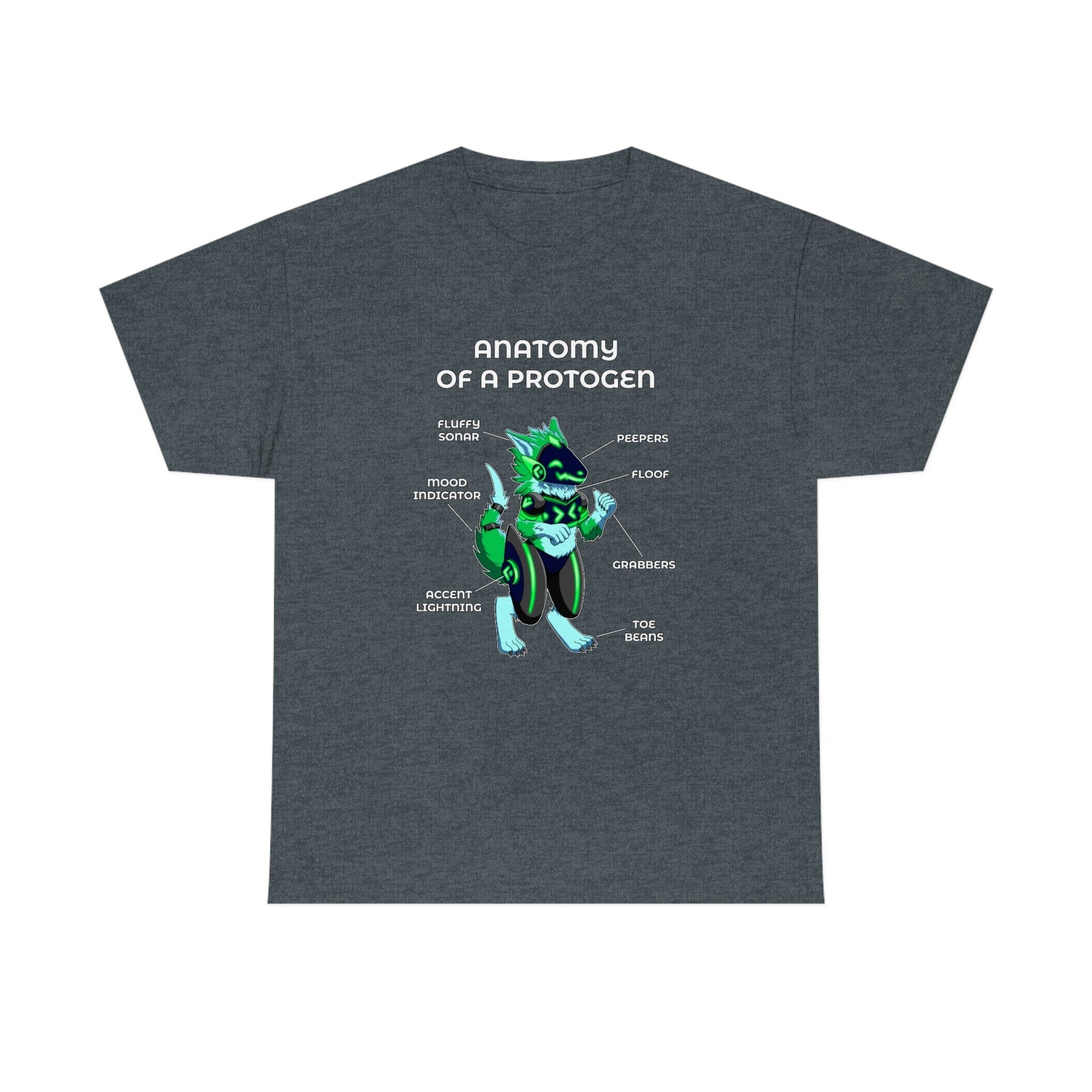 Protogen Green - T-Shirt T-Shirt Artworktee Dark Heather S 