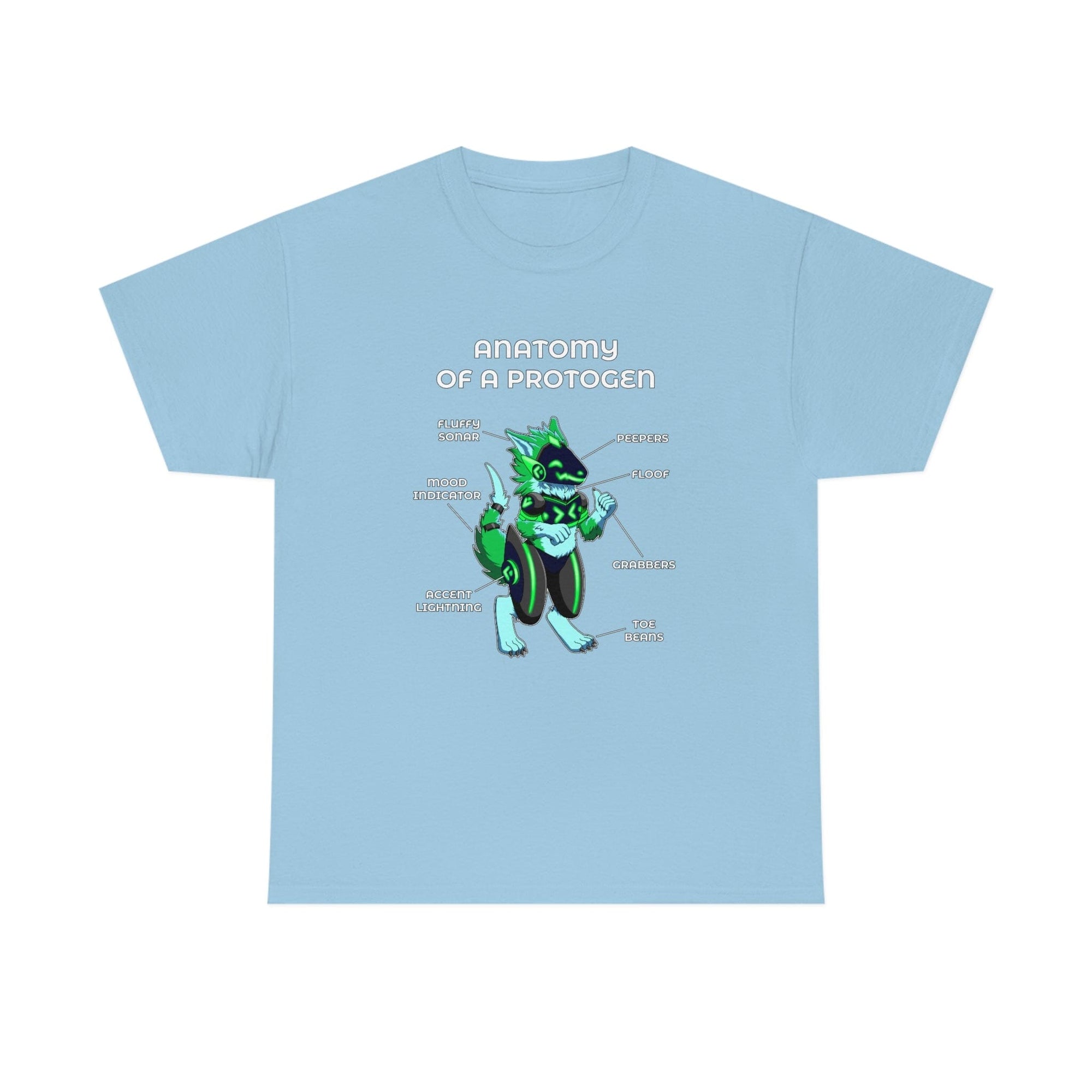 Protogen Green - T-Shirt T-Shirt Artworktee Light Blue S 
