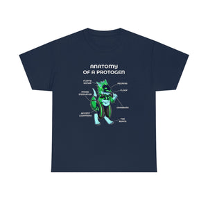Protogen Green - T-Shirt T-Shirt Artworktee Navy Blue S 