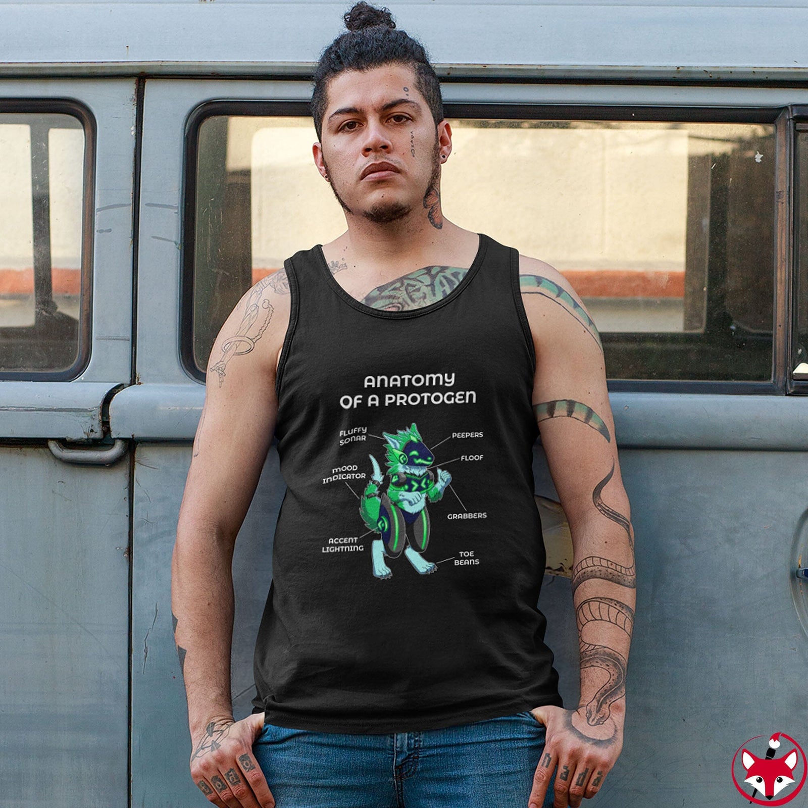 Protogen Green - Tank Top Tank Top Artworktee 