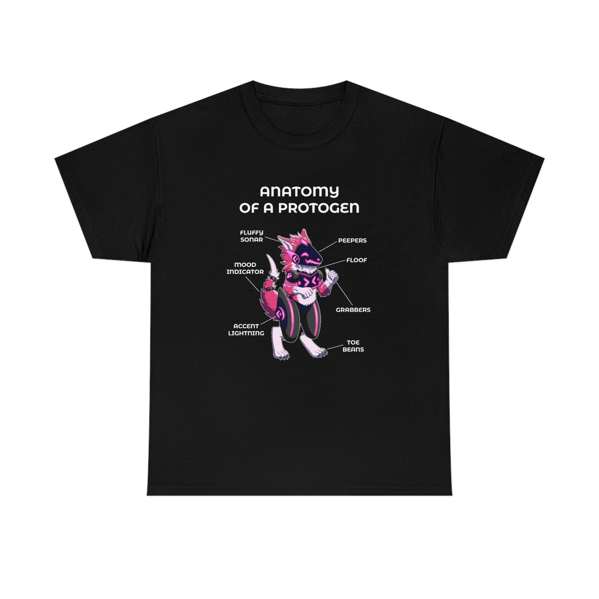 Protogen Pink - T-Shirt T-Shirt Artworktee Black S 