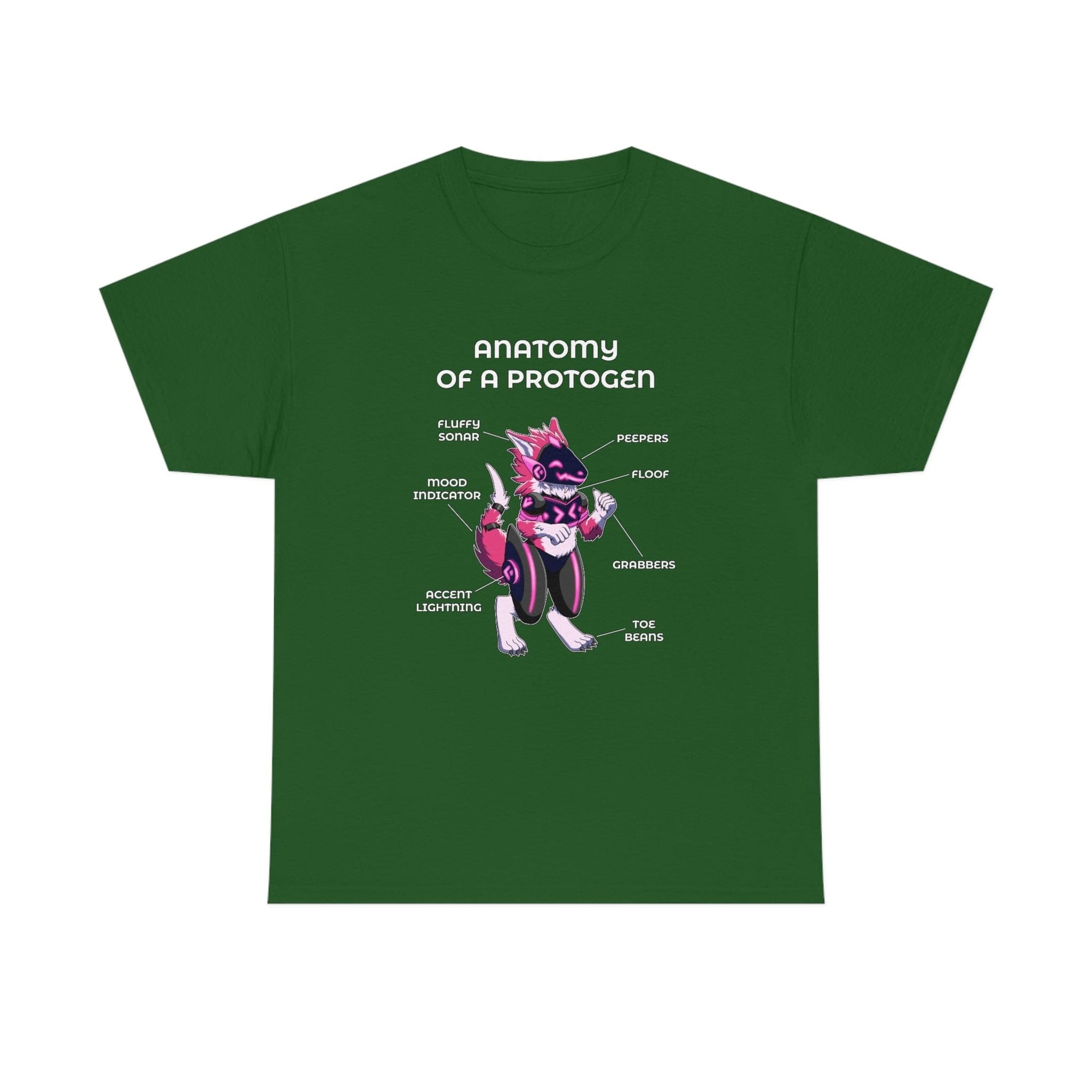 Protogen Pink - T-Shirt T-Shirt Artworktee Green S 