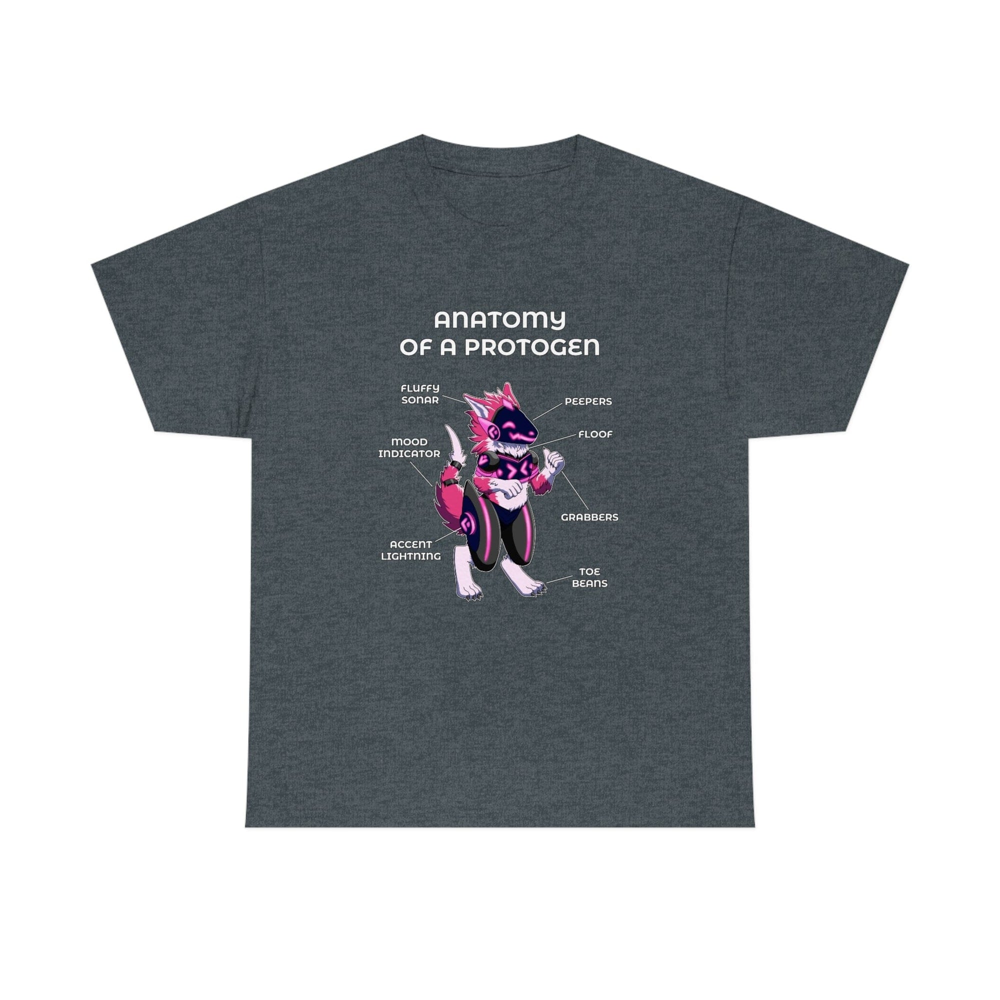 Protogen Pink - T-Shirt T-Shirt Artworktee Dark Heather S 