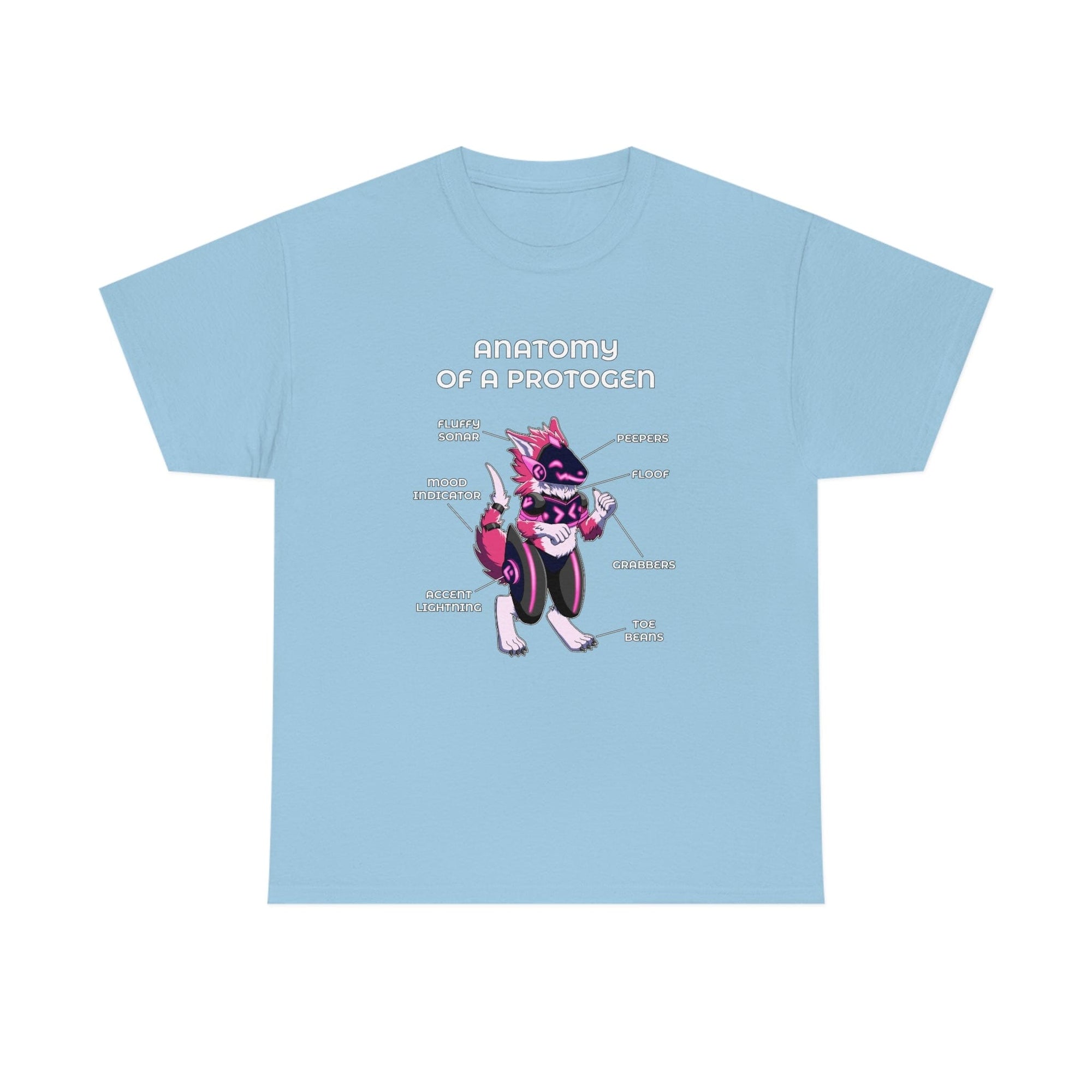 Protogen Pink - T-Shirt T-Shirt Artworktee Light Blue S 