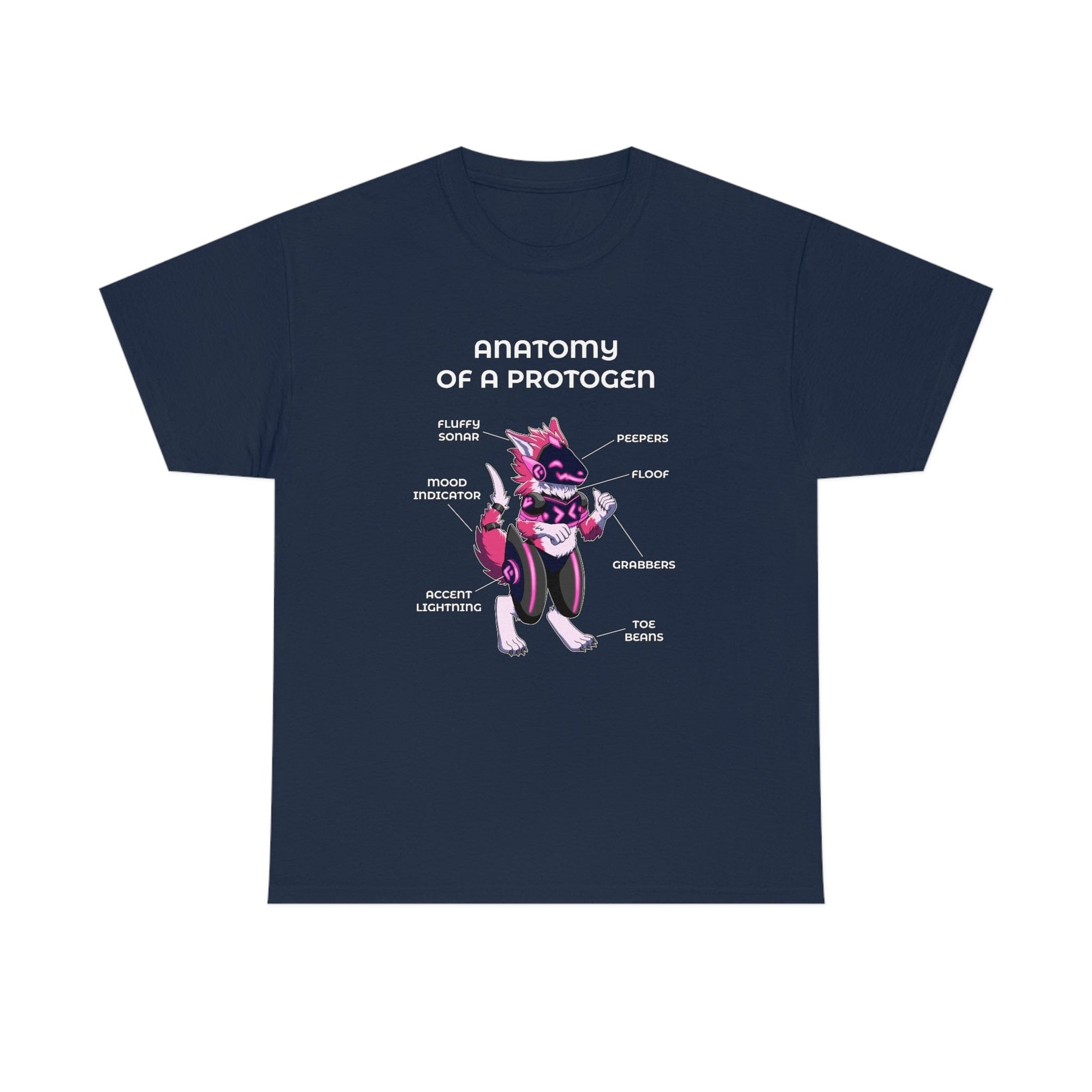 Protogen Pink - T-Shirt T-Shirt Artworktee Navy Blue S 