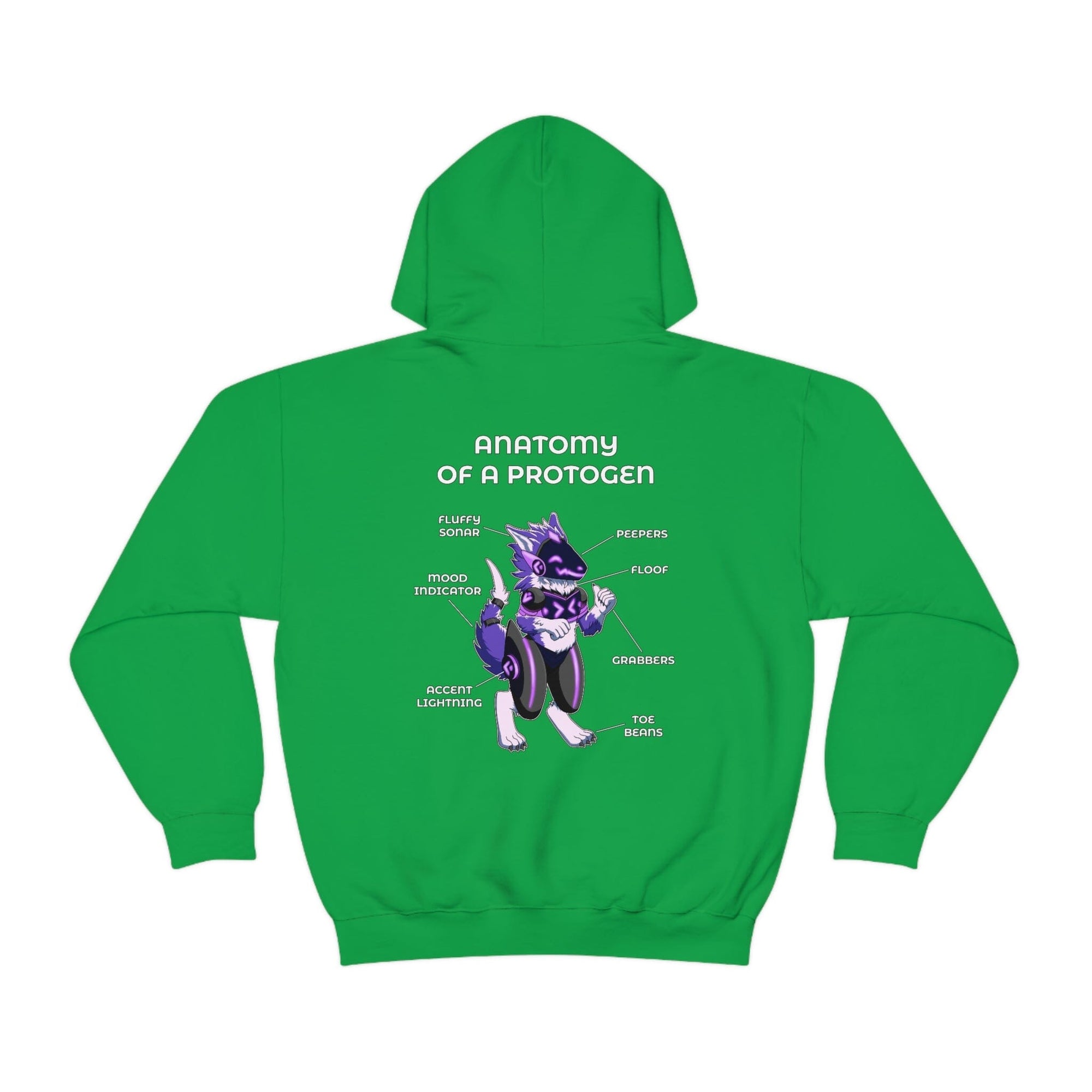 Protogen Purple - Hoodie Hoodie Artworktee Green S 