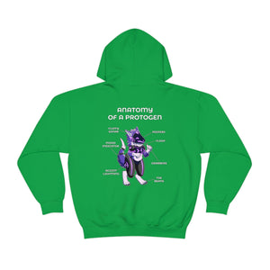 Protogen Purple - Hoodie Hoodie Artworktee Green S 