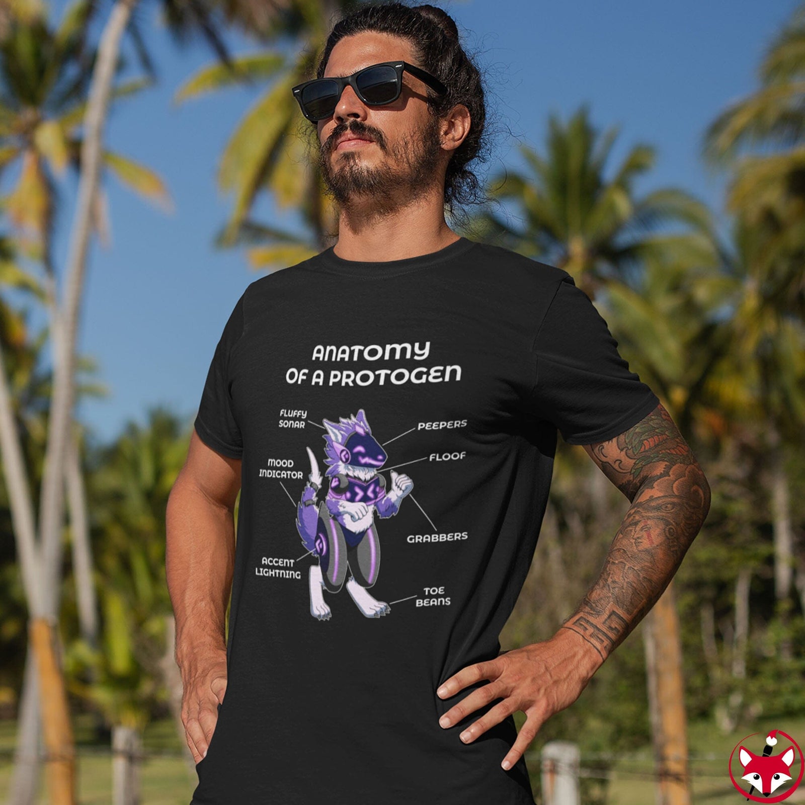 Protogen Purple - T-Shirt T-Shirt Artworktee 