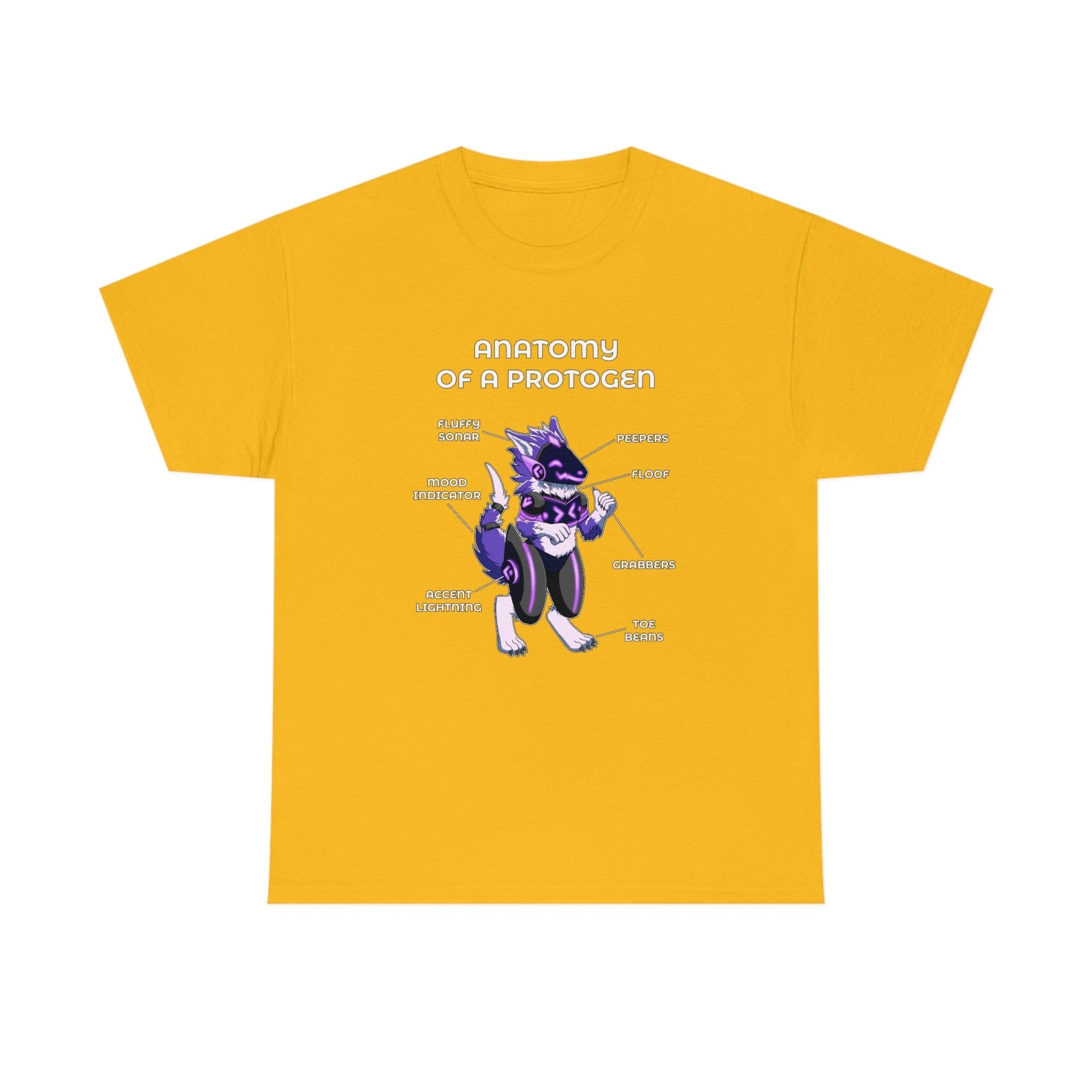 Protogen Purple - T-Shirt T-Shirt Artworktee Gold S 