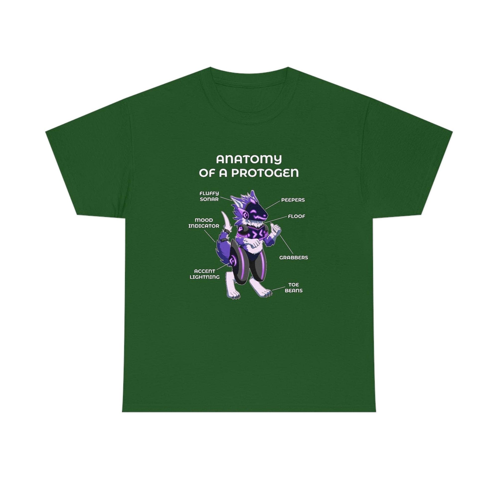 Protogen Purple - T-Shirt T-Shirt Artworktee Green S 