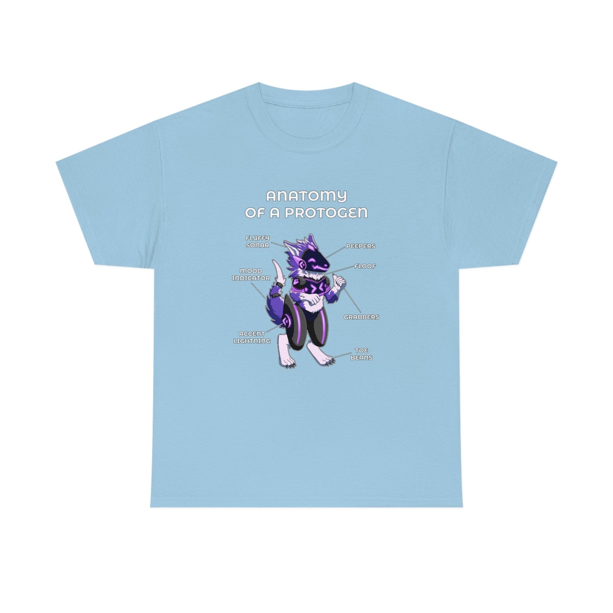 Protogen Purple - T-Shirt T-Shirt Artworktee Light Blue S 