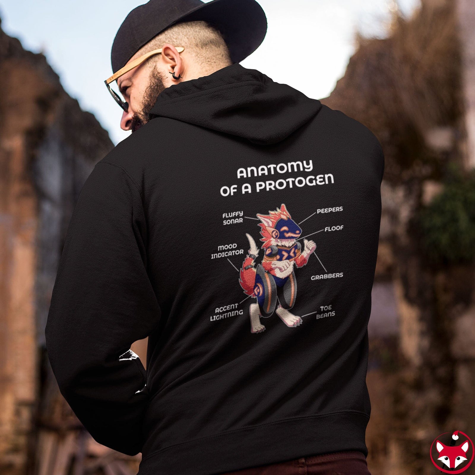 Protogen Red - Hoodie Hoodie Artworktee 