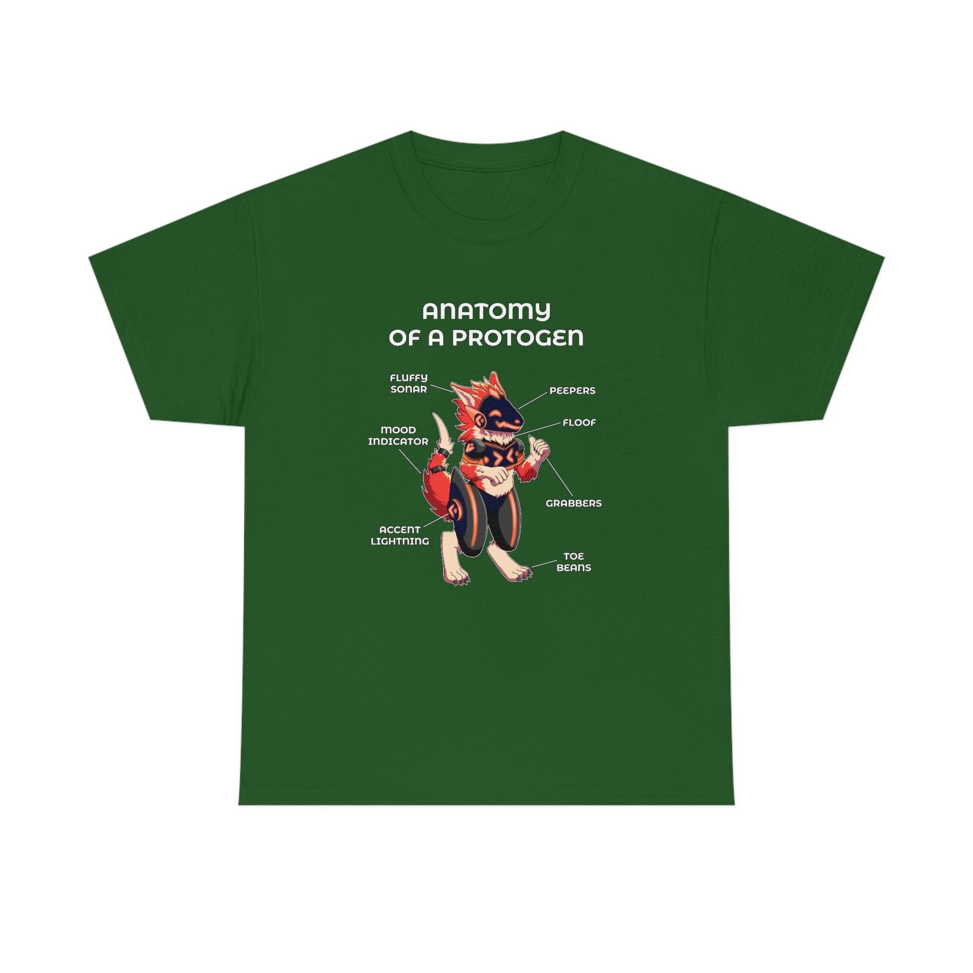 Protogen Red - T-Shirt T-Shirt Artworktee Green S 
