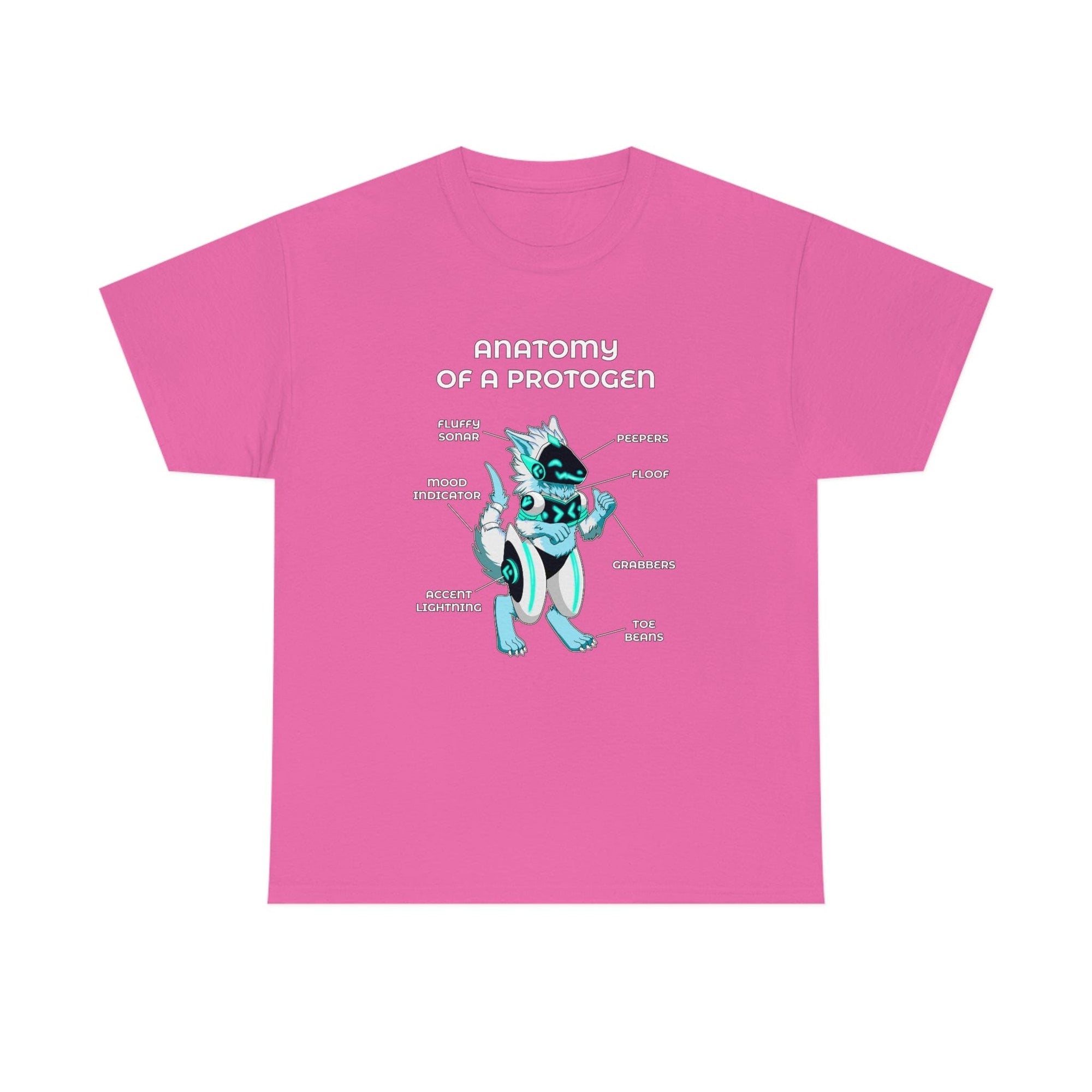 Protogen White - T-Shirt T-Shirt Artworktee Pink S 
